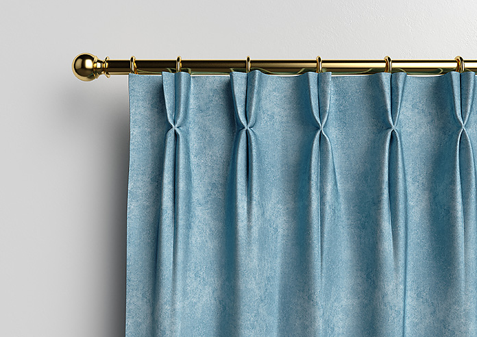 Florence Faux Suede, Cloud Blue - Made to Measure Curtains - Image 12